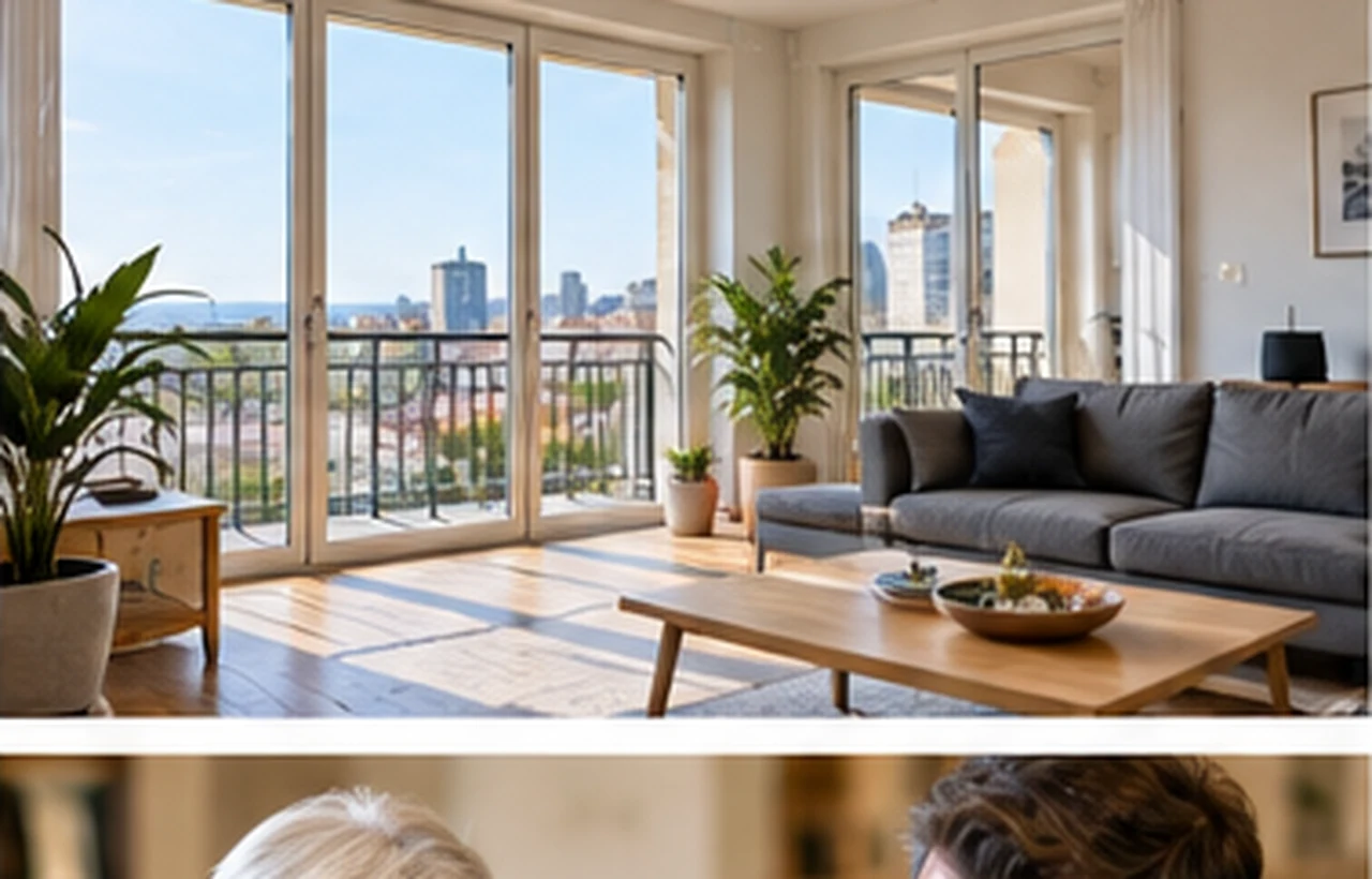 Immeuble résidentiel ancien avec balcons dans un centre-ville français