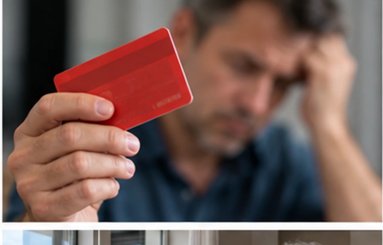 Couple âgé consultant un courrier de la Banque de France